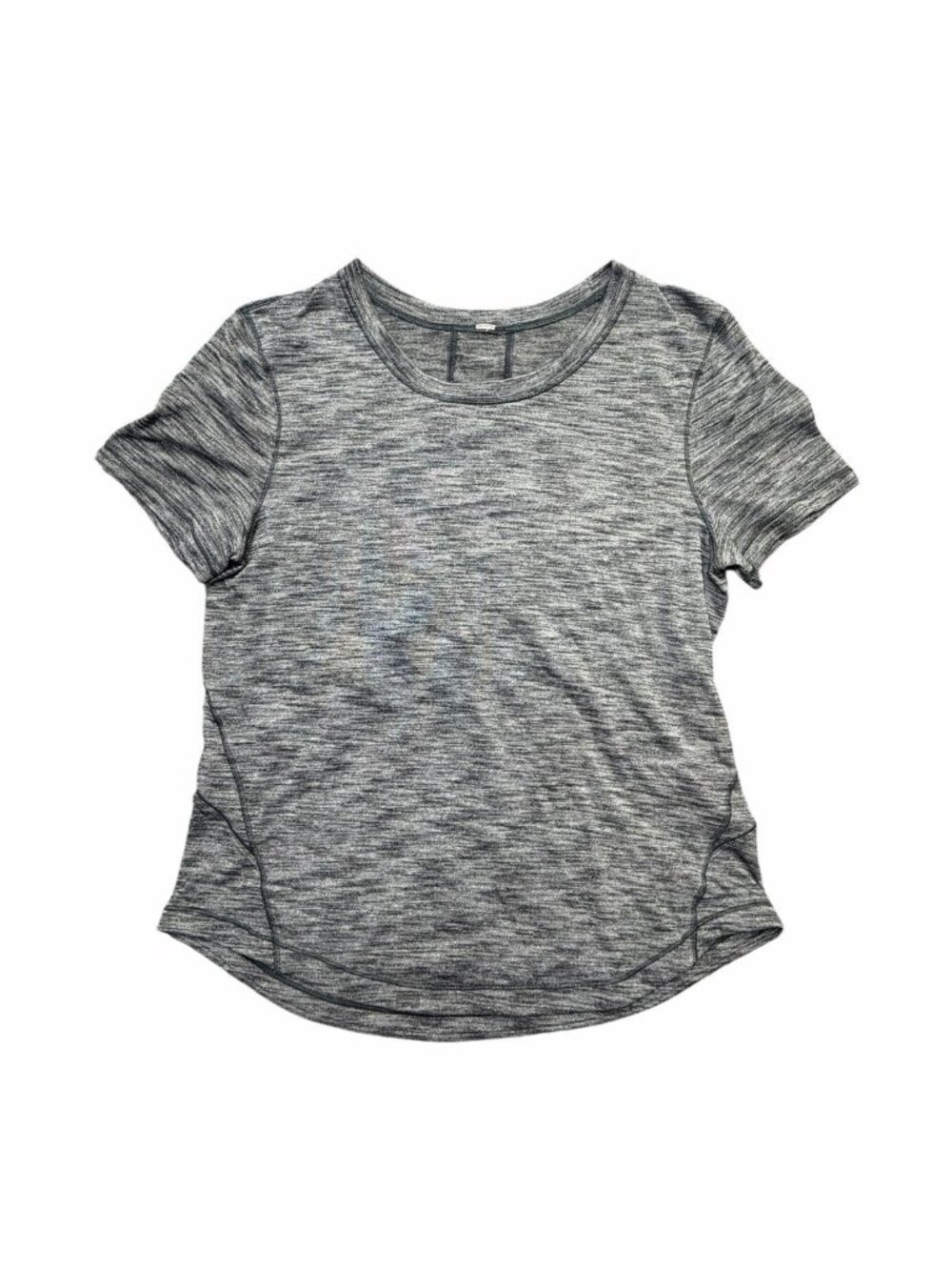Lululemon Gray Space Dye Short Sleeve Athletic Top Women’s Size 4/6